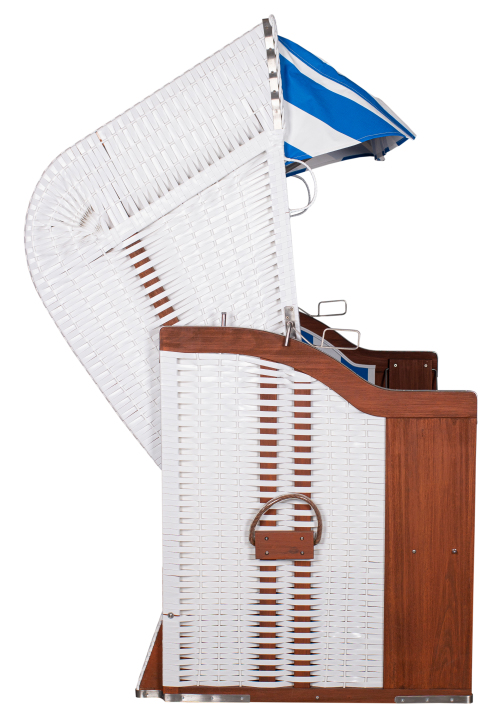 Strandkorb Profi Ostsee Poel PVC white D... Strandkorb Profi Ostsee Poel PVC white D...